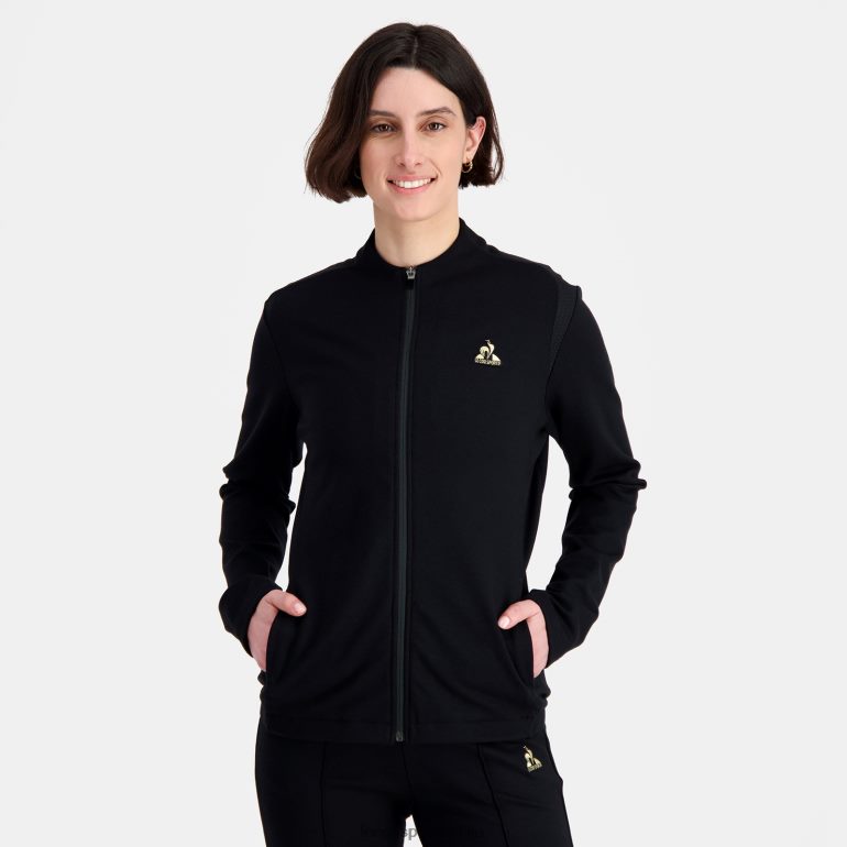 Жене Le Coq Sportif дуксерица црна одећу LVZN2D314