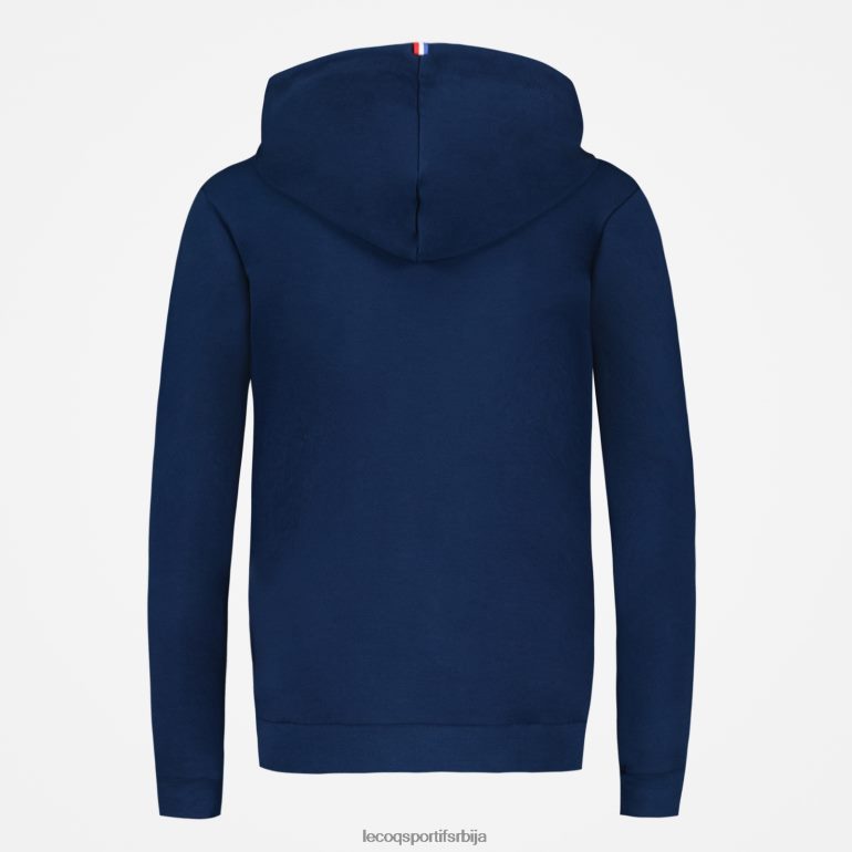 Жене Le Coq Sportif дуксерица са капуљачом плава одећу LVZN2D317