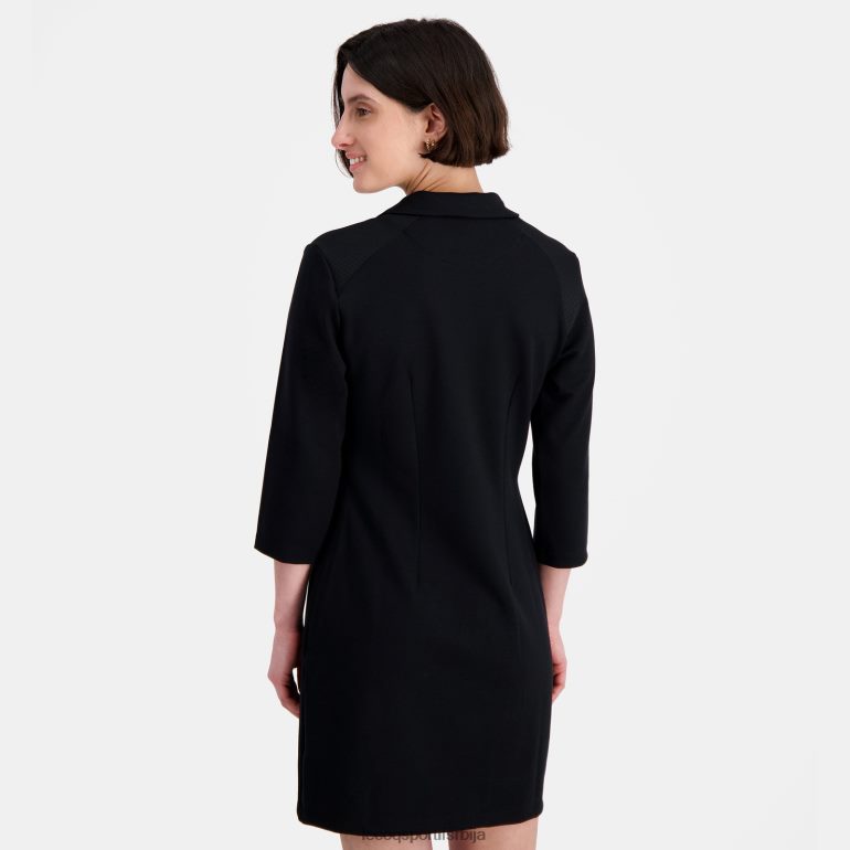 Жене Le Coq Sportif хаљина црна одећу LVZN2D369