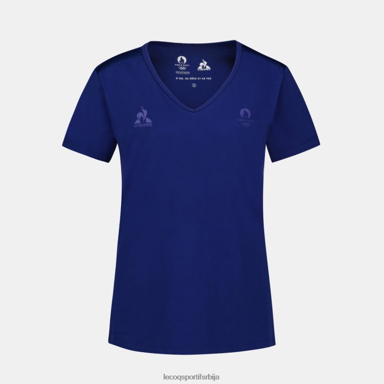 Жене Le Coq Sportif мајица плава одећу LVZN2D342