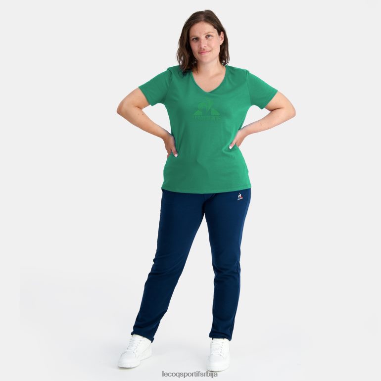 Жене Le Coq Sportif мајица зелена одећу LVZN2D347