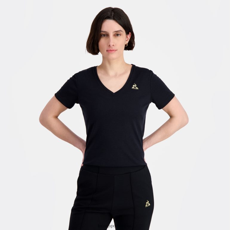 Жене Le Coq Sportif мајица црна одећу LVZN2D351