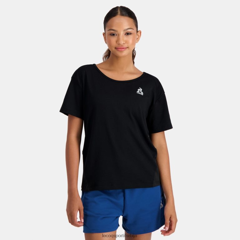 Жене Le Coq Sportif мајица црна одећу LVZN2D354