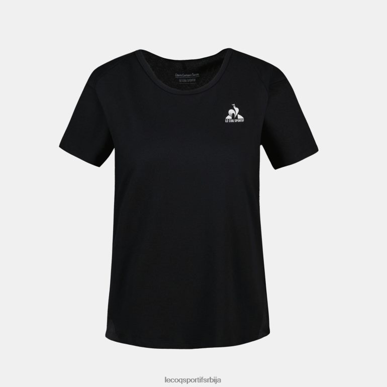 Жене Le Coq Sportif мајица црна одећу LVZN2D354