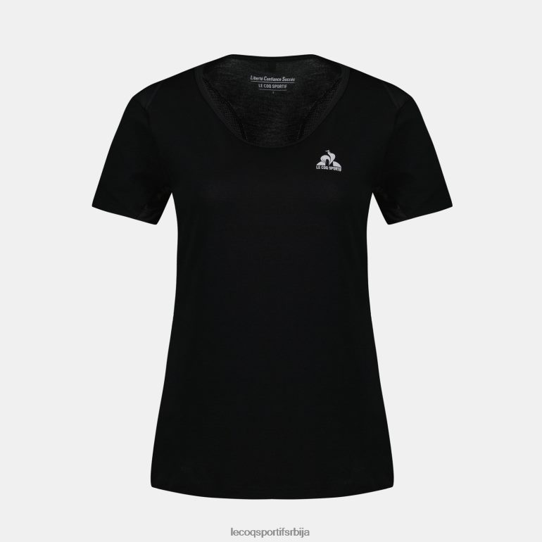 Жене Le Coq Sportif мајица црна одећу LVZN2D357