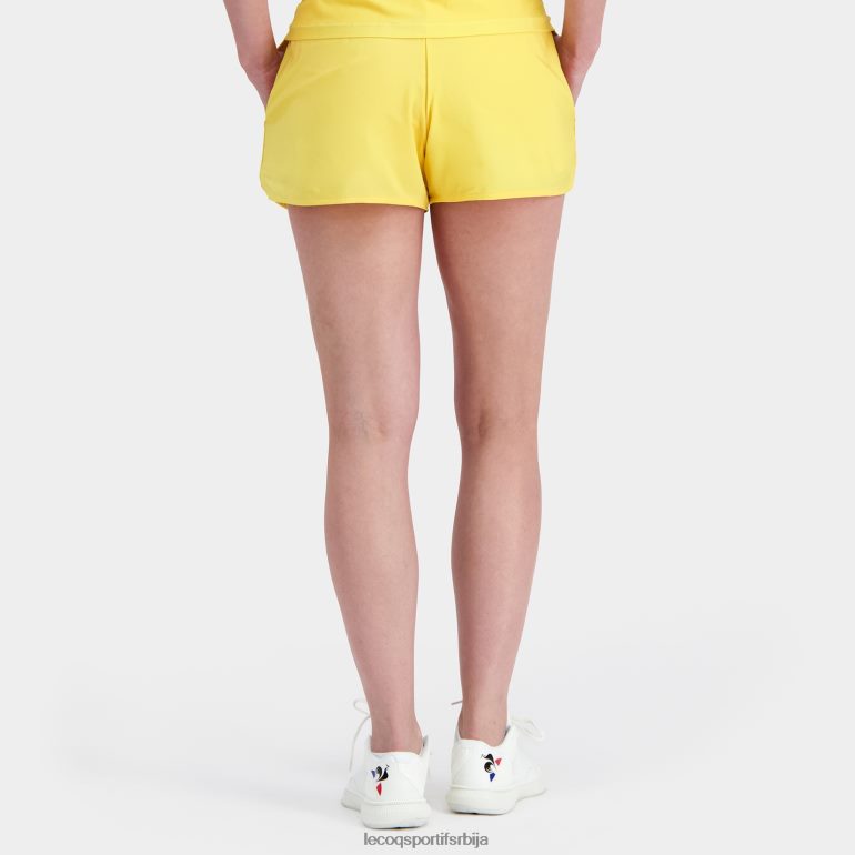 Жене Le Coq Sportif шорц жути одећу LVZN2D325