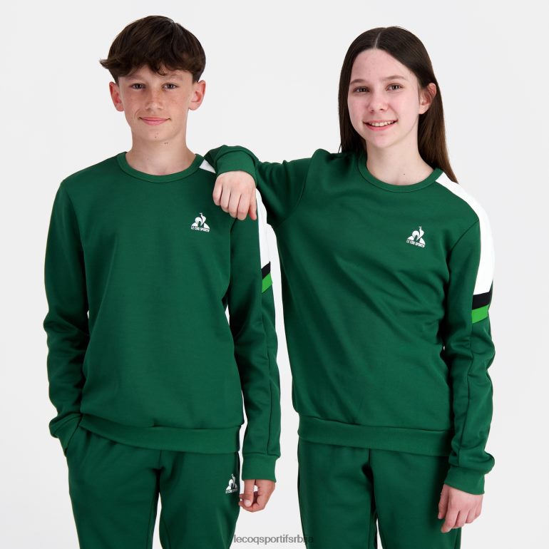 деца Le Coq Sportif дуксерица зелена одећу LVZN2D392