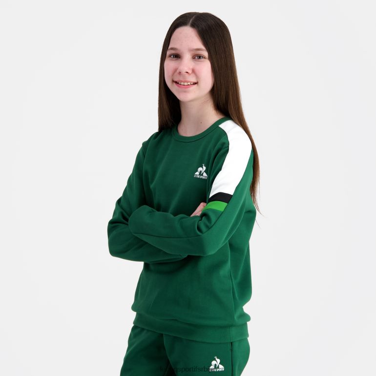 деца Le Coq Sportif дуксерица зелена одећу LVZN2D392