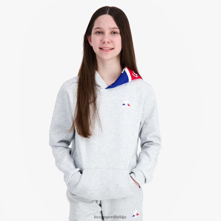 деца Le Coq Sportif дуксерица с капуљачом сива одећу LVZN2D393