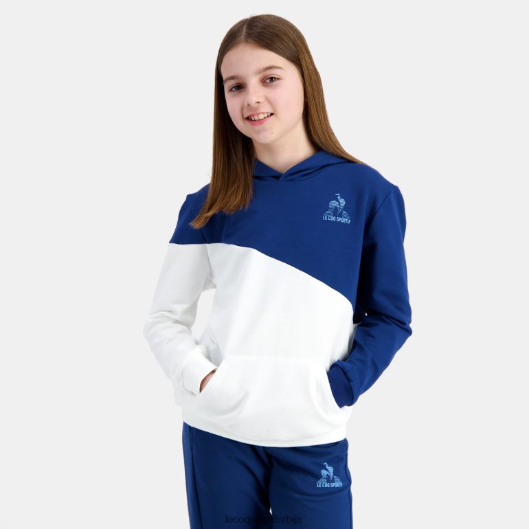 деца Le Coq Sportif дуксерица са капуљачом плава одећу LVZN2D395