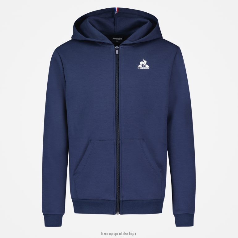деца Le Coq Sportif дуксерица са капуљачом и плавим патентним затварачем одећу LVZN2D398