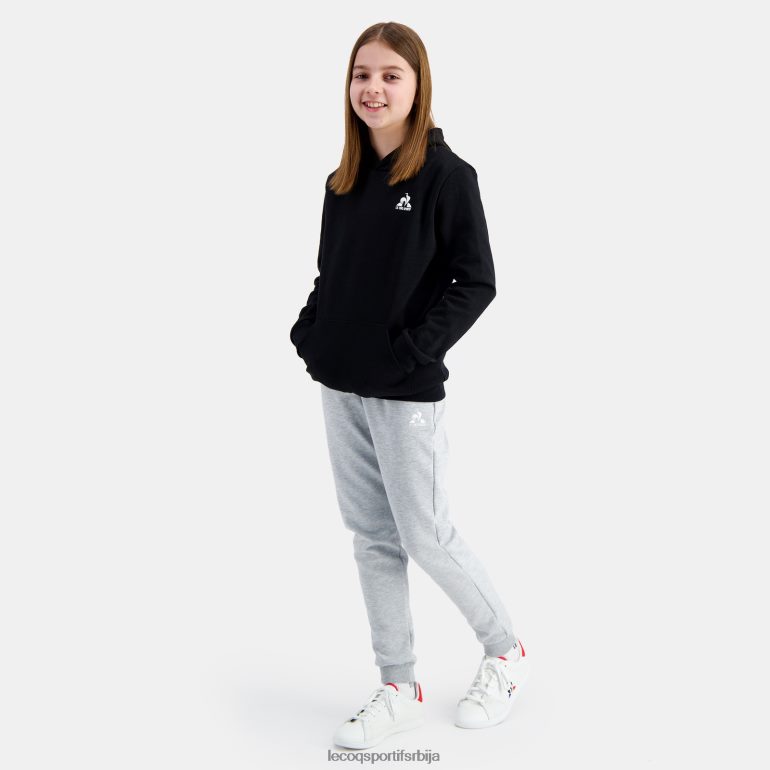 деца Le Coq Sportif дуксерица са капуљачом црна одећу LVZN2D399