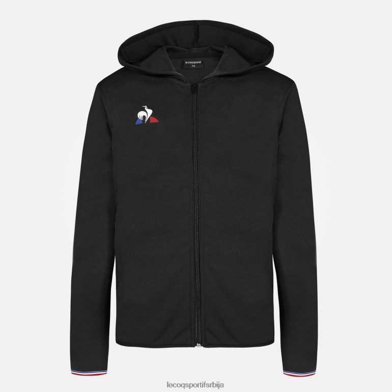 деца Le Coq Sportif дуксерица са капуљачом и црним патентним затварачем одећу LVZN2D400