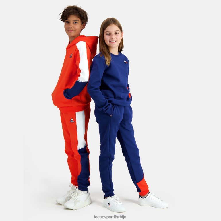 деца Le Coq Sportif дуксерица са капуљачом наранџаста одећу LVZN2D643