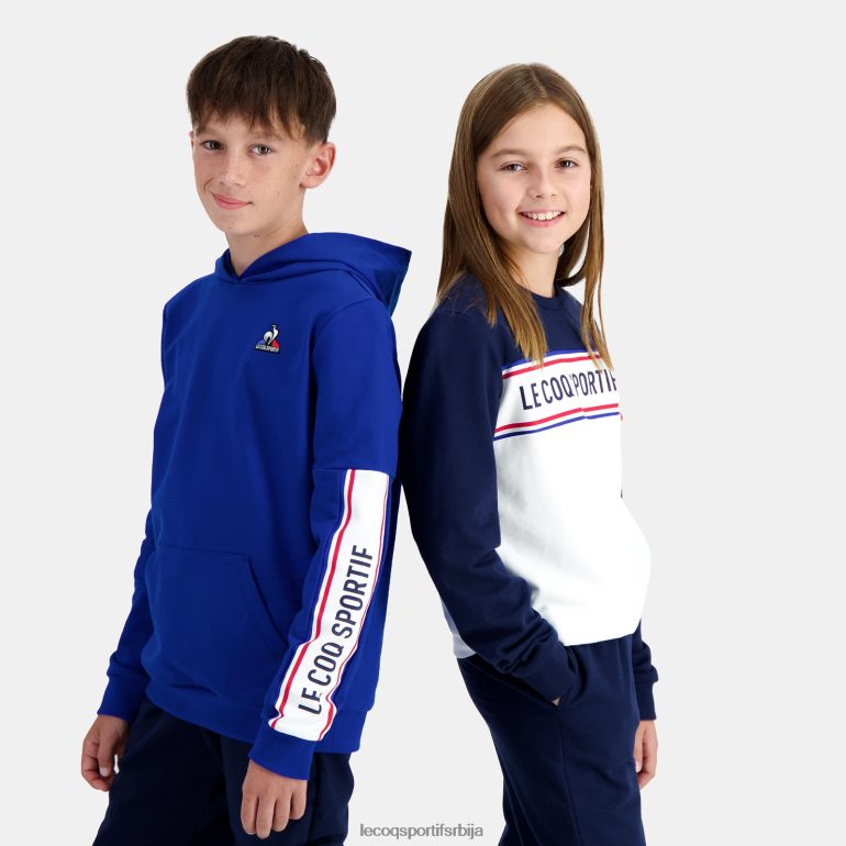 деца Le Coq Sportif дуксерица са капуљачом плава одећу LVZN2D653