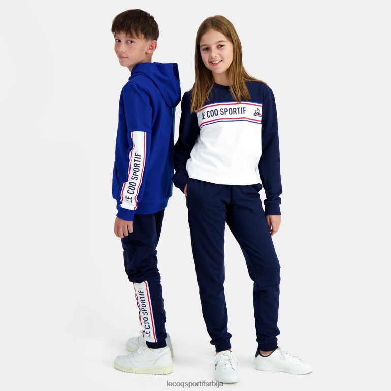 деца Le Coq Sportif дуксерица са капуљачом плава одећу LVZN2D653