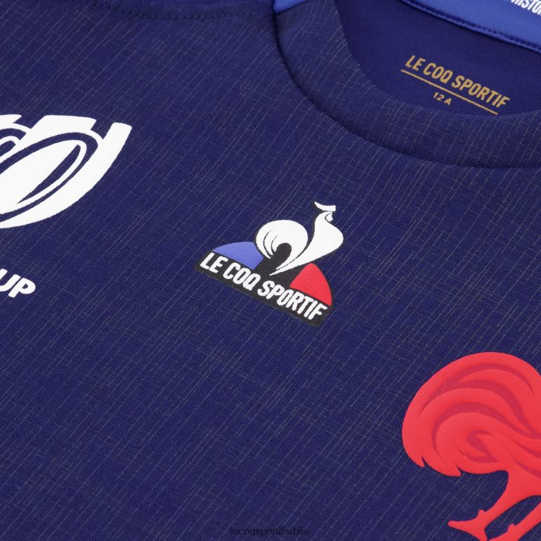 деца Le Coq Sportif реплика дреса кв де франце - светско првенство у рагбију 2023 плава одећу LVZN2D694