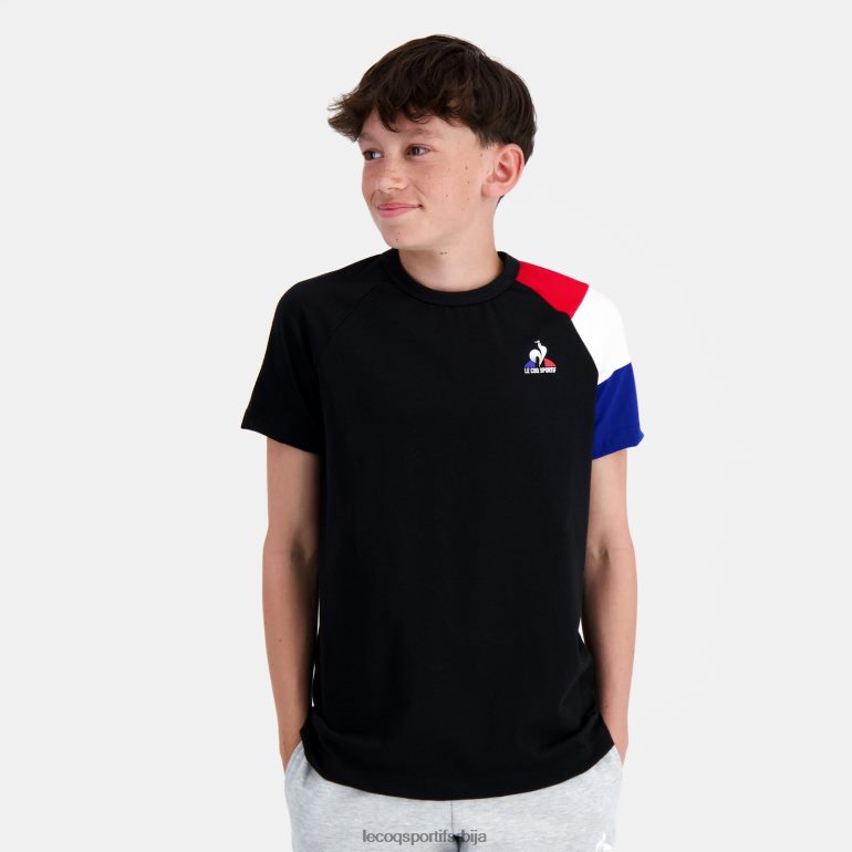 деца Le Coq Sportif мајица црна одећу LVZN2D377