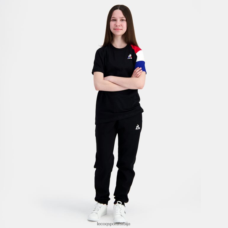 деца Le Coq Sportif мајица црна одећу LVZN2D377