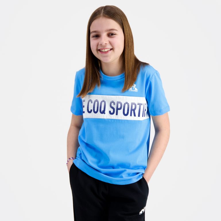 деца Le Coq Sportif мајица плава одећу LVZN2D379