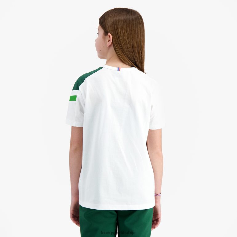 деца Le Coq Sportif мајица бела одећу LVZN2D382