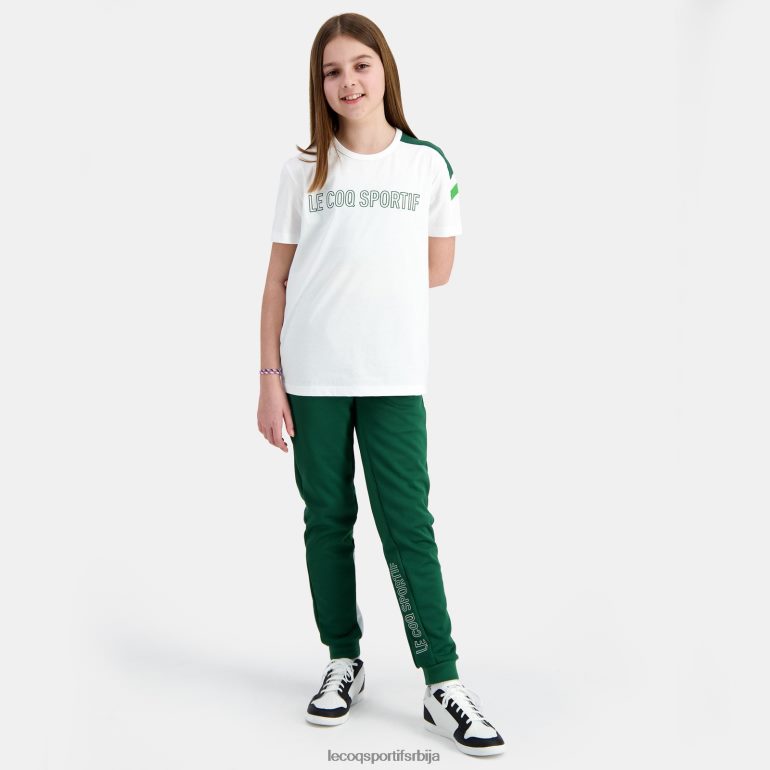 деца Le Coq Sportif мајица бела одећу LVZN2D382