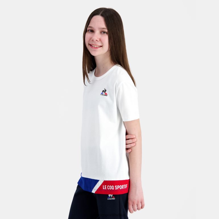 деца Le Coq Sportif мајица бела одећу LVZN2D383