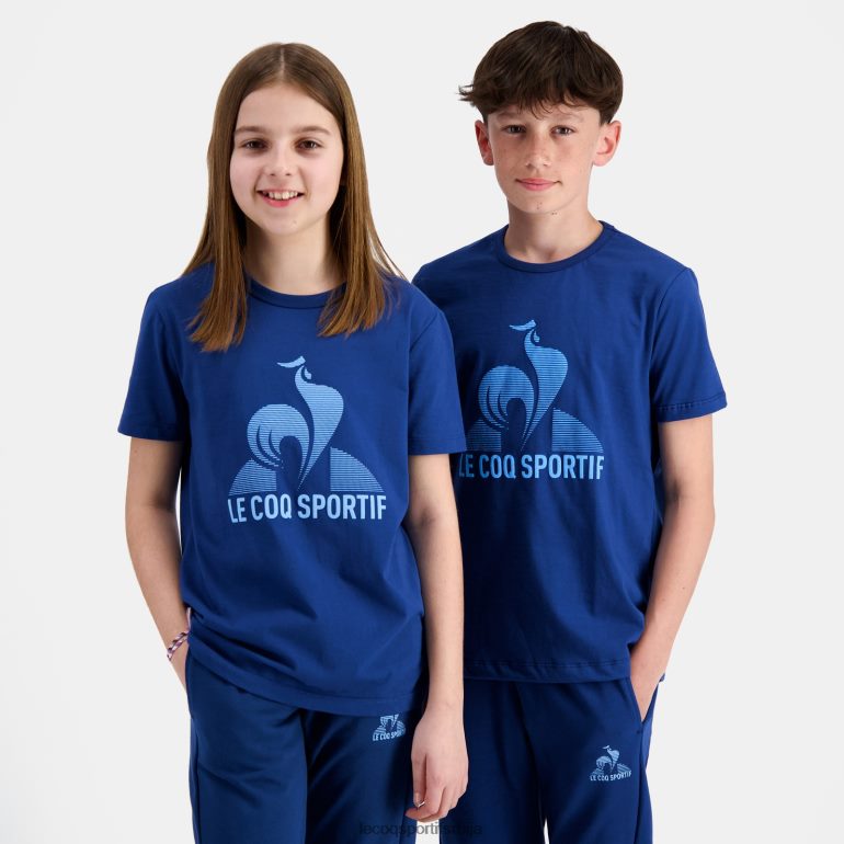 деца Le Coq Sportif мајица плава одећу LVZN2D386
