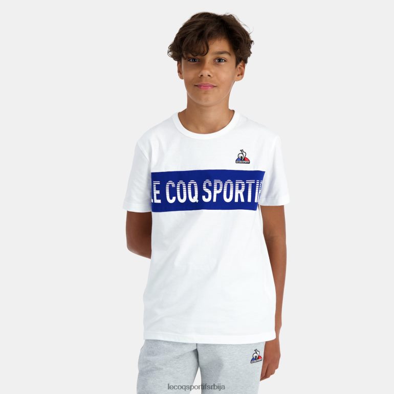 деца Le Coq Sportif мајица бела одећу LVZN2D646