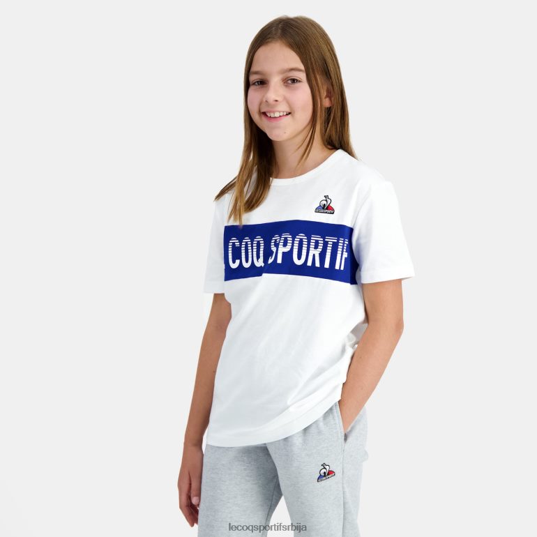 деца Le Coq Sportif мајица бела одећу LVZN2D646