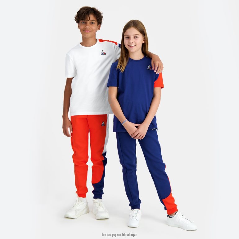 деца Le Coq Sportif мајица бела одећу LVZN2D649