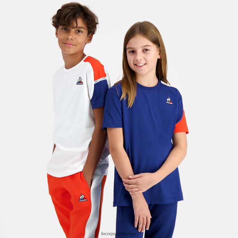 деца Le Coq Sportif мајица бела одећу LVZN2D649