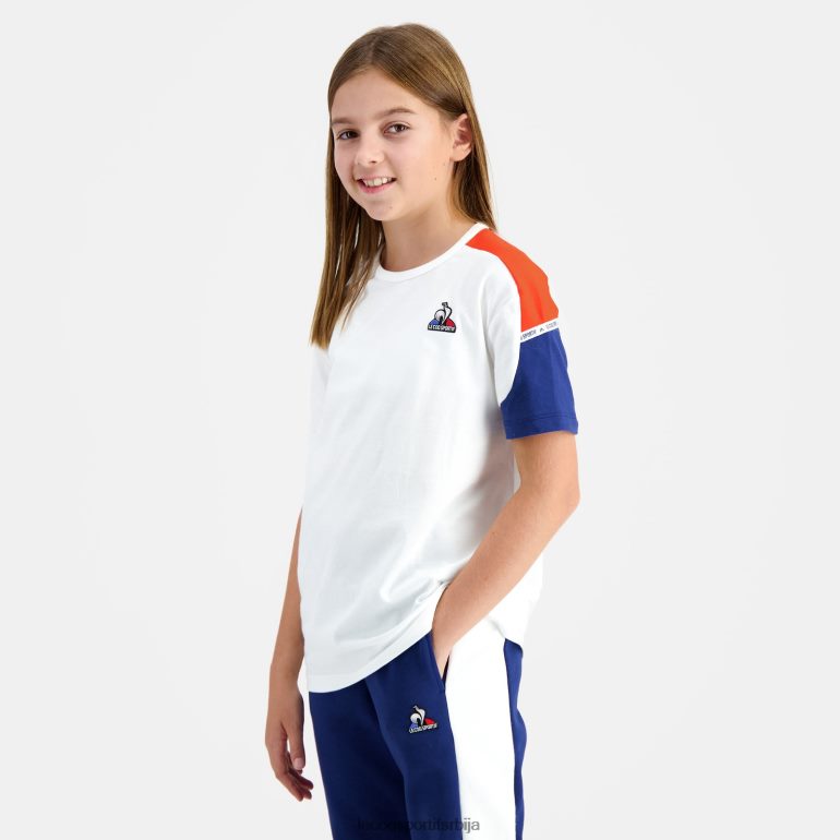 деца Le Coq Sportif мајица бела одећу LVZN2D649