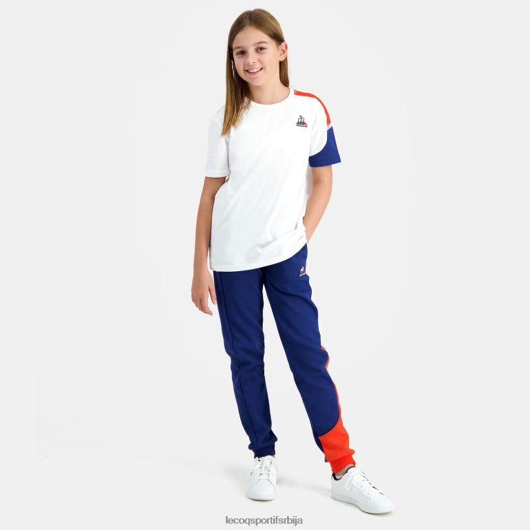 деца Le Coq Sportif мајица бела одећу LVZN2D649