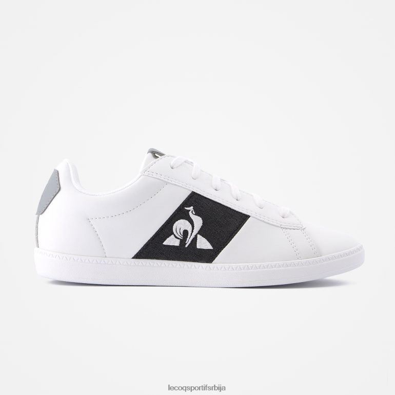 деца Le Coq Sportif ципеле цоуртцлассиц јуниор 2 тоне беле ципеле LVZN2D687
