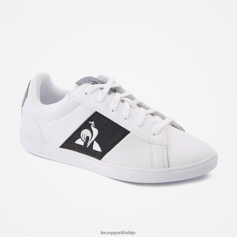деца Le Coq Sportif ципеле цоуртцлассиц јуниор 2 тоне беле ципеле LVZN2D687