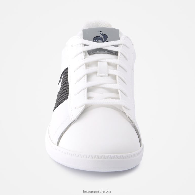 деца Le Coq Sportif ципеле цоуртцлассиц јуниор 2 тоне беле ципеле LVZN2D687