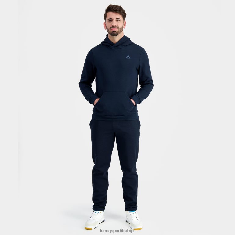 мушкарци Le Coq Sportif дуксерица са капуљачом плава одећу LVZN2D11