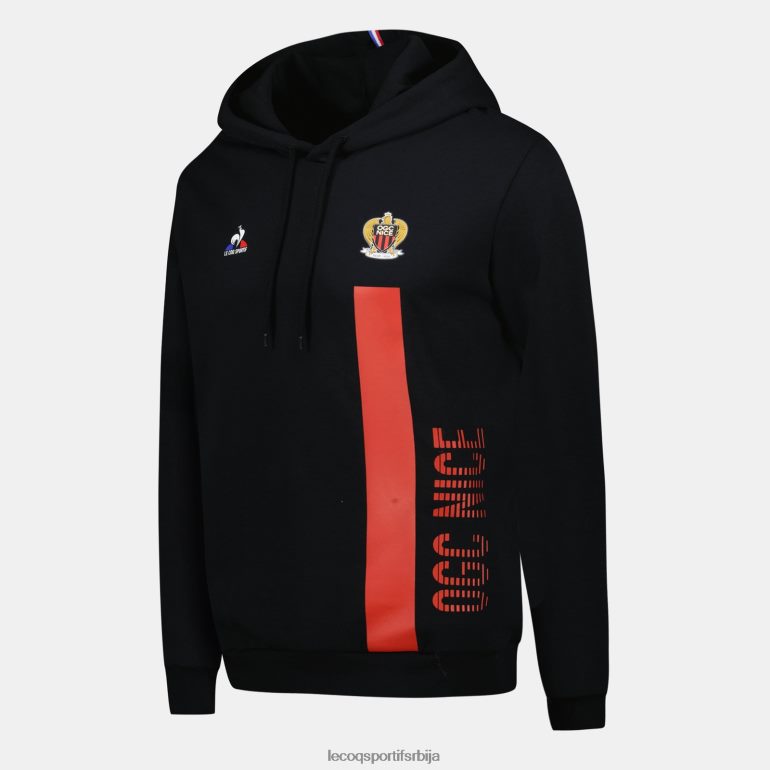 мушкарци Le Coq Sportif дуксерица са капуљачом црна одећу LVZN2D15