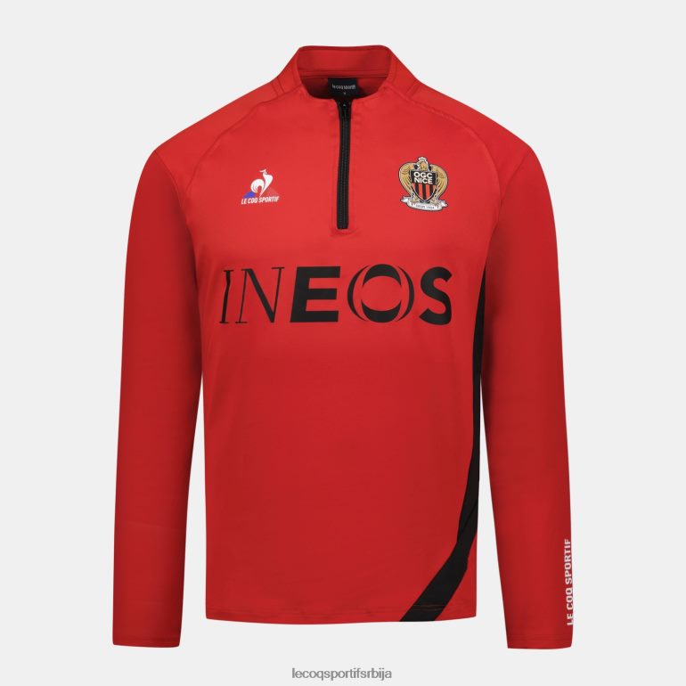 мушкарци Le Coq Sportif дуксерица црвена одећу LVZN2D16