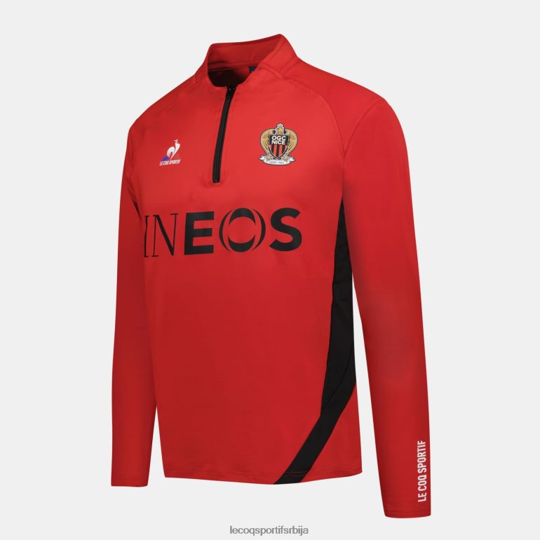 мушкарци Le Coq Sportif дуксерица црвена одећу LVZN2D16