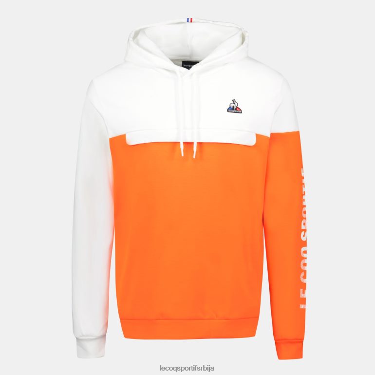 мушкарци Le Coq Sportif дуксерица са капуљачом наранџаста одећу LVZN2D18