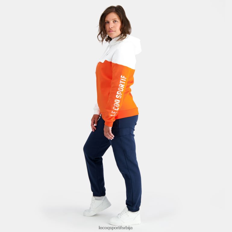 мушкарци Le Coq Sportif дуксерица са капуљачом наранџаста одећу LVZN2D18