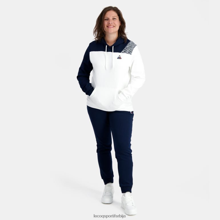 мушкарци Le Coq Sportif дуксерица са капуљачом бела одећу LVZN2D20