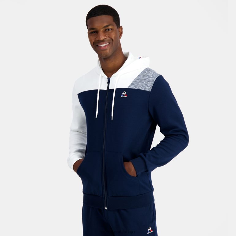 мушкарци Le Coq Sportif дуксерица са капуљачом и плавим патентним затварачем одећу LVZN2D22