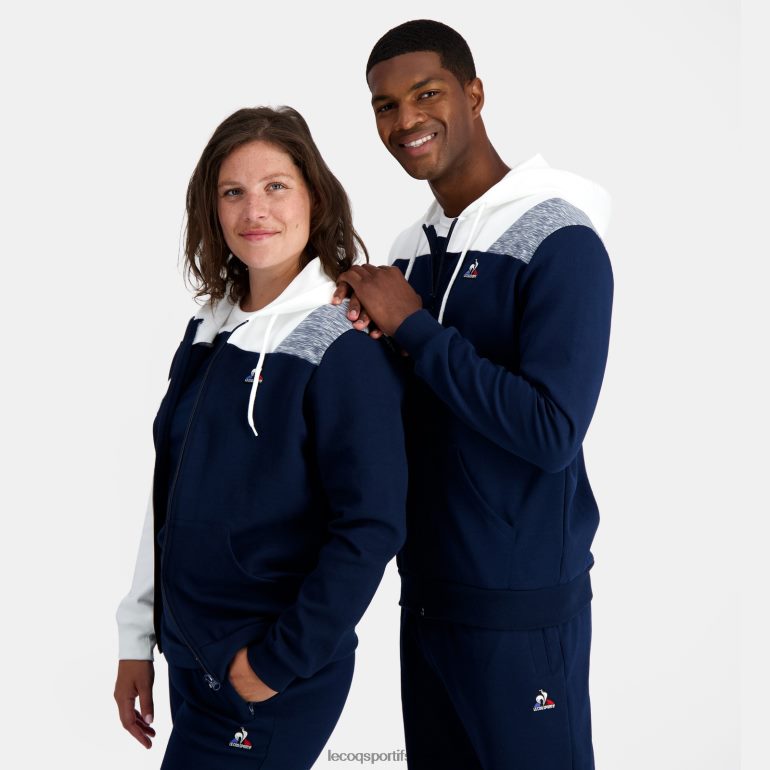 мушкарци Le Coq Sportif дуксерица са капуљачом и плавим патентним затварачем одећу LVZN2D22