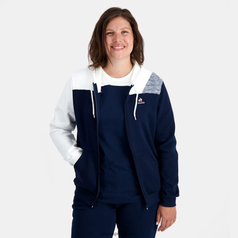 мушкарци Le Coq Sportif дуксерица са капуљачом и плавим патентним затварачем одећу LVZN2D22