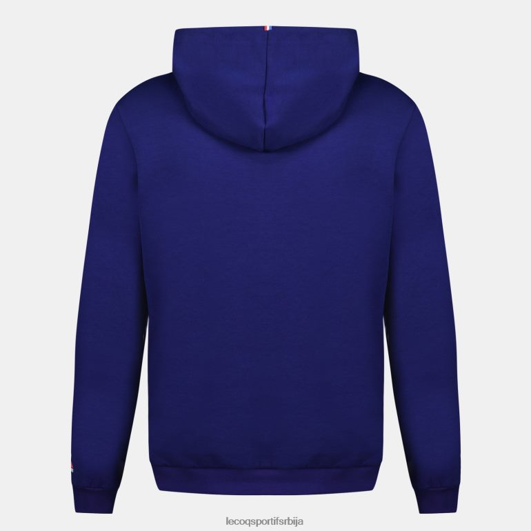 мушкарци Le Coq Sportif дуксерица са капуљачом - кв де франце плава одећу LVZN2D25