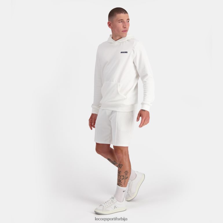 мушкарци Le Coq Sportif дуксерица са капуљачом бела одећу LVZN2D2
