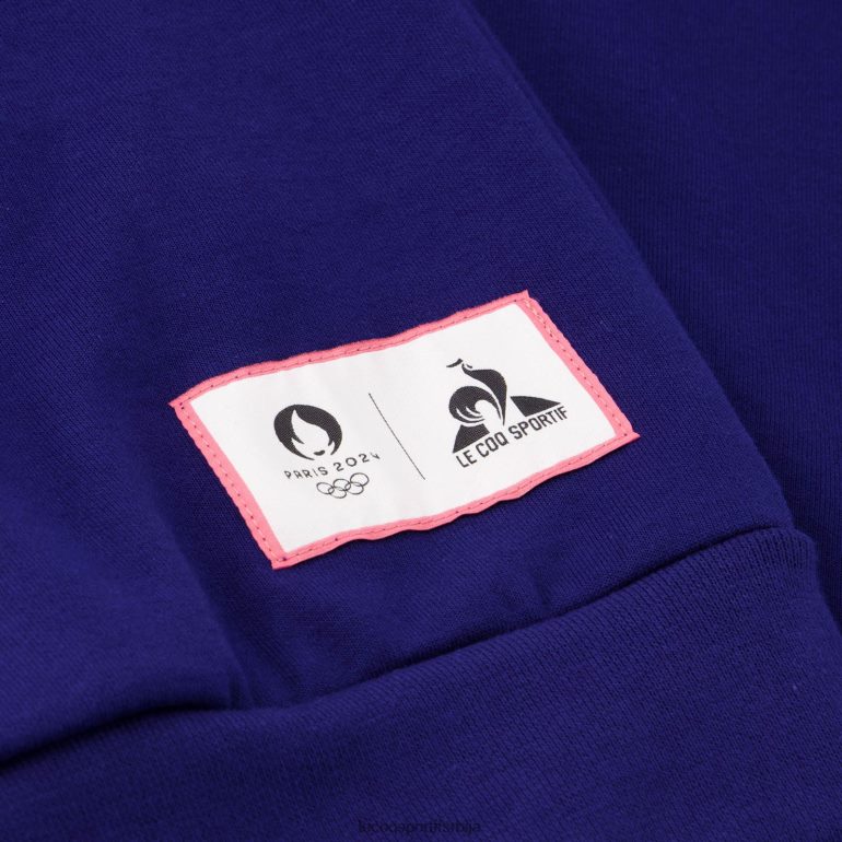 мушкарци Le Coq Sportif дуксерица са капуљачом плава одећу LVZN2D31